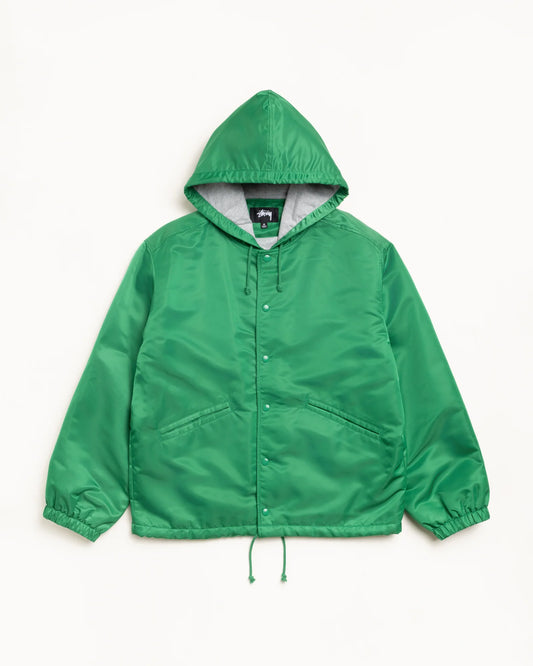 HOODED COACHES JACKET GREEN