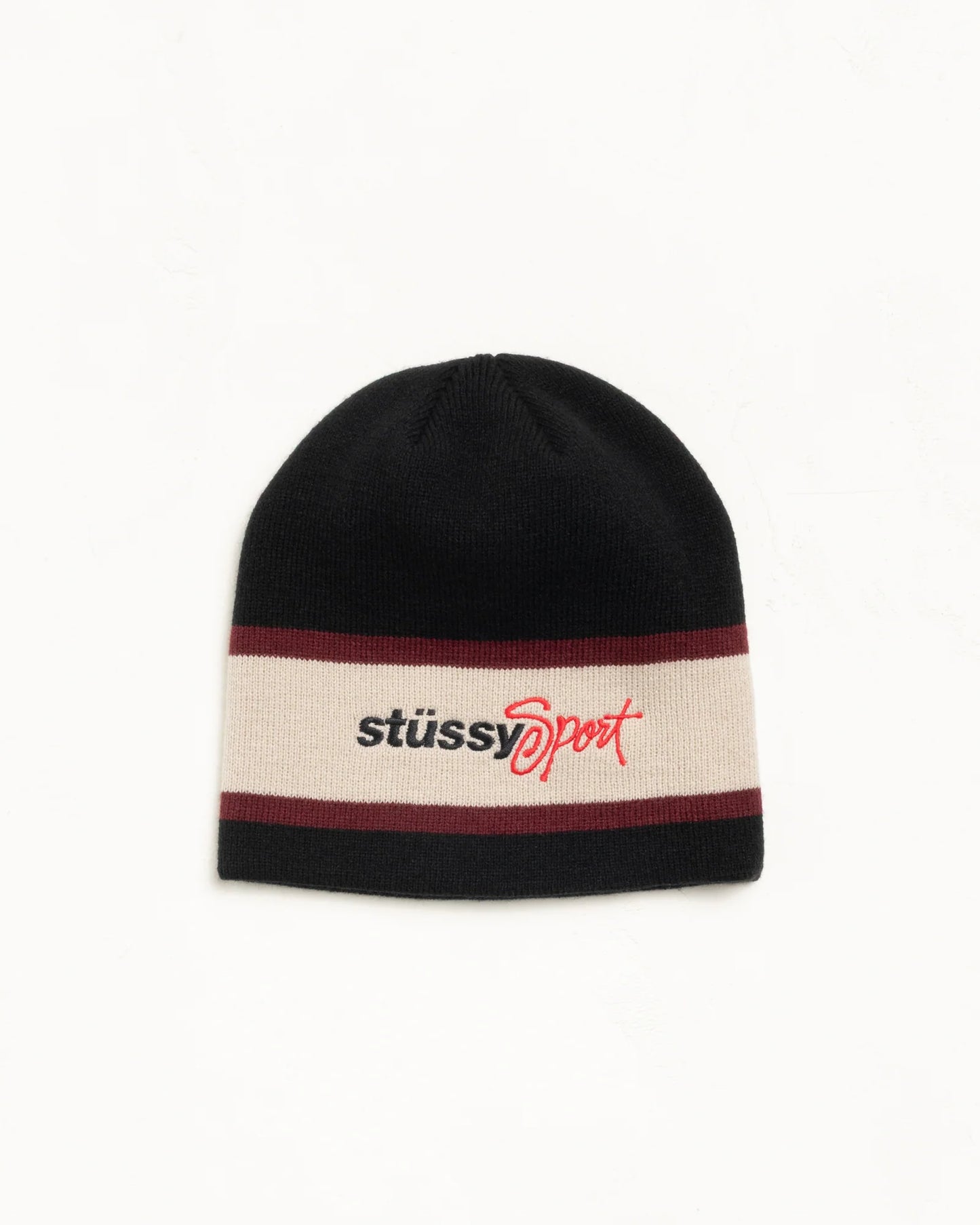 STÜSSY SPORT STRIPE SKULLCAP BLACK
