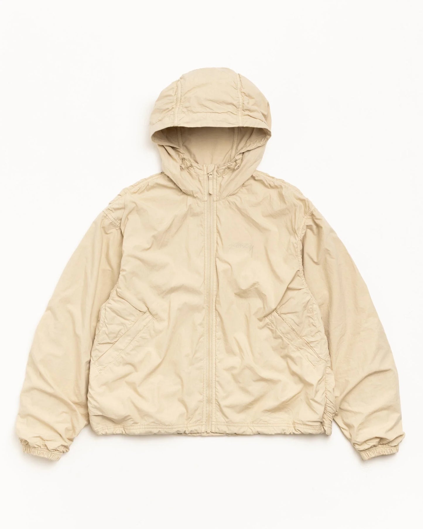 DOUBLE COTTON HOODED JACKET