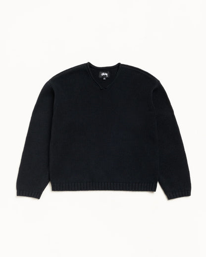ROLL V NECK SWEATER