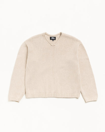 ROLL V NECK SWEATER