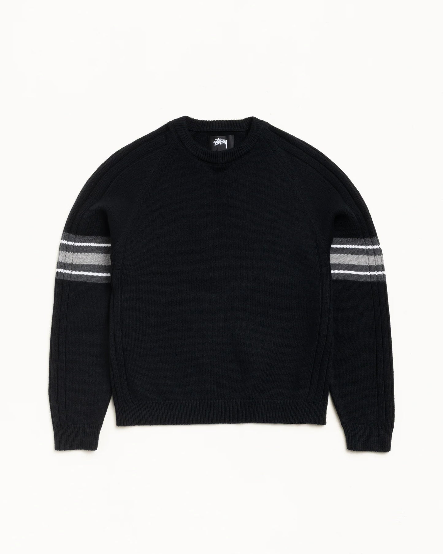 STRIPE RAGLAN CREW