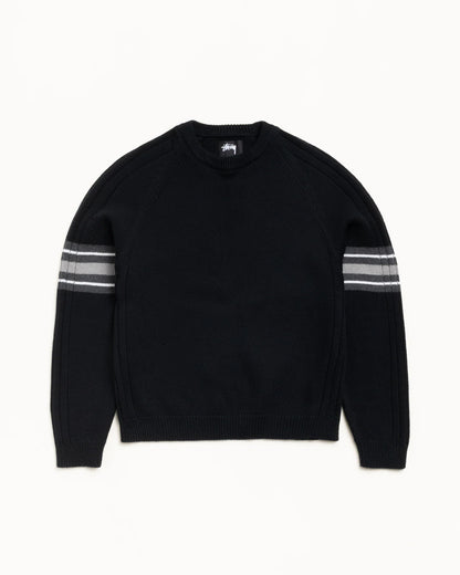 STRIPE RAGLAN CREW