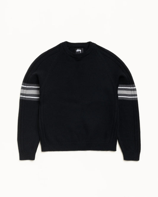 STRIPE RAGLAN CREW